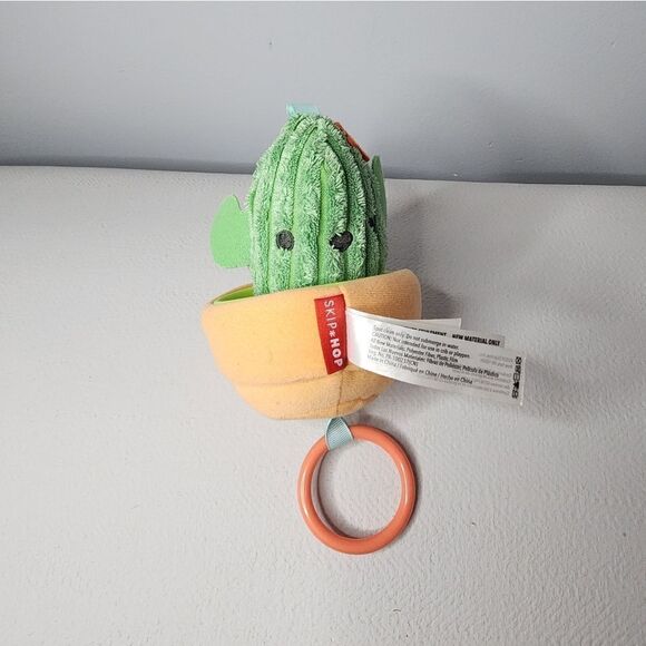 Skip Hop Farmstand Cactus Jitter Stroller Toy Pull Vibrate Plush 0+Mo 5.5” READ - Picture 1 of 4